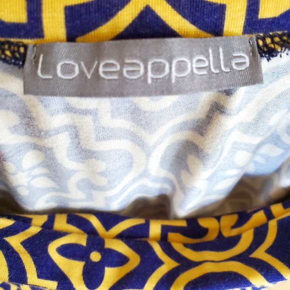 Loveappella Women Blue/Yellow Maxi Skirt SZ XS - Picture 4 of 9